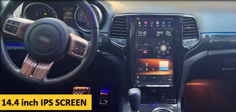 Viknav Car Radio For Jeep Grand Cherokee (2014-2019) 14.4 inch Android 13 Auto Stereo GPS Navigation Wireless Carplay
