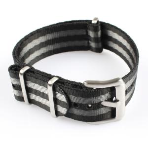 Quality Seatbelt Nylon Velcro Watch Band , 18mm Striped Nylon Watch Band wholesale