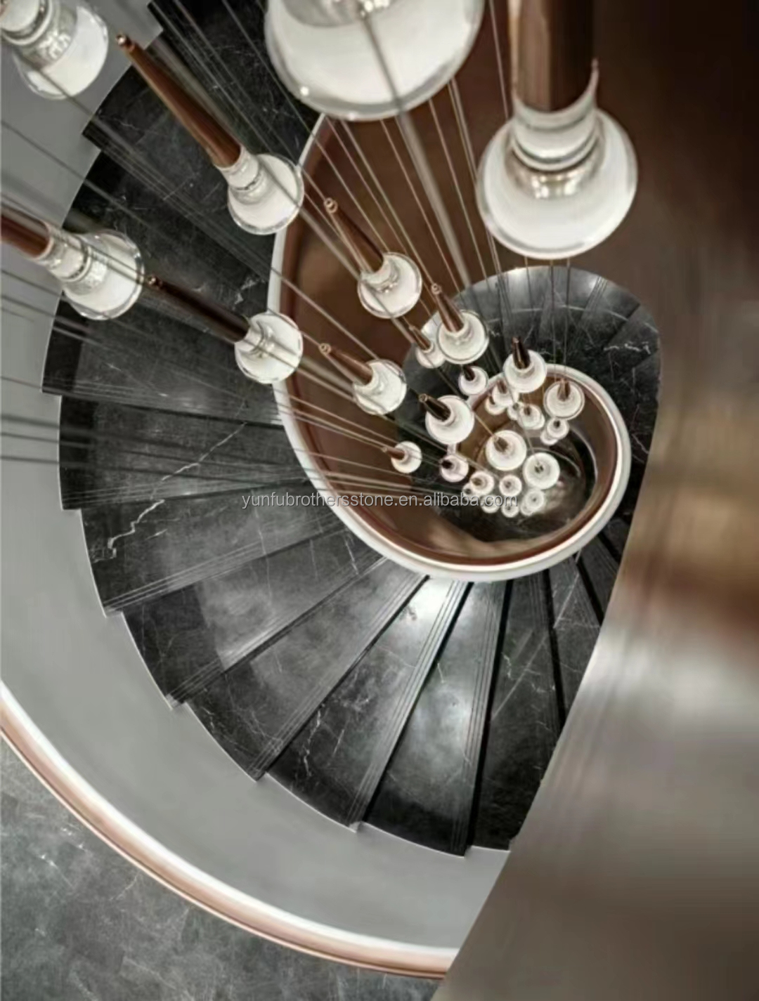 Modern Polished White Marble Stairs Tiles Cut-to-Size Natural Stone for Interior Design