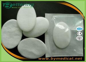 Quality Disposable Surgical Absorbent Cotton Dressing , Non Adhesive Oval Eye Pads Covered wholesale