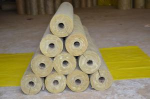 Quality Low Dust stonewool Pipe Insulation , Mineral Wool Thermal Insulation Pipe wholesale