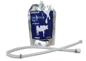 Quality 4L Aluminum Foil / Silicone Calf Colostrum Bags With Spout Tube wholesale