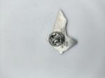 Green Enamel Leaf Metal Brooch Pin Offset Printing Laser Engraving
