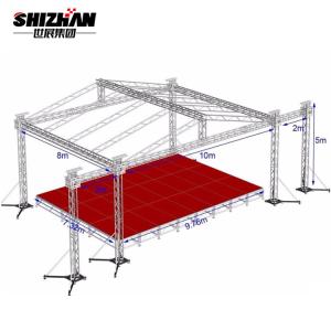 Quality F34 Stage Light Truss Global Spigot Bolt Lift Tower DJ Stage Aluminium Roof Truss Systems wholesale