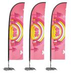 Fabric Printed Flying Beach Advertising Banner Flags Custom Promotional Flags