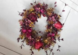 Quality Realistic 55cm Autumn Style Artificial Flower Wreath wholesale
