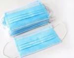 Blue Disposable-3PLY protective face mask non-woven and meltblown cloth material