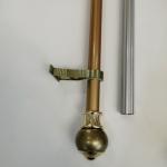 European Style 0.35mm 16mm Steel Pipe Curtain Rods