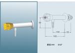 Corrosion / Heat Resistance Laboratory Brass Gas Tap With Ceramic Valve