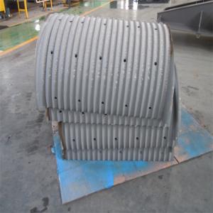 China Wire Rope Winch Drum Grooved Lebus Sleeve Customizable Alloy Steel on sale