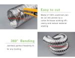 12 Inch 300mm Flexible Ducting / Big Diameter Air Venting Flexible Exhaust Duct