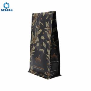 Quality 140 Mic Flat Bottom Side Gusset Valve Sealed Coffee Bag wholesale