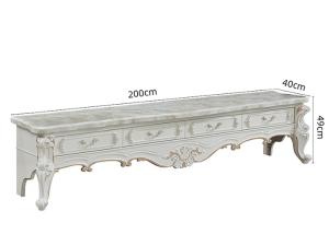 Quality 220cmx40cmx49cm Marble Coffee Table And TV Unit wholesale