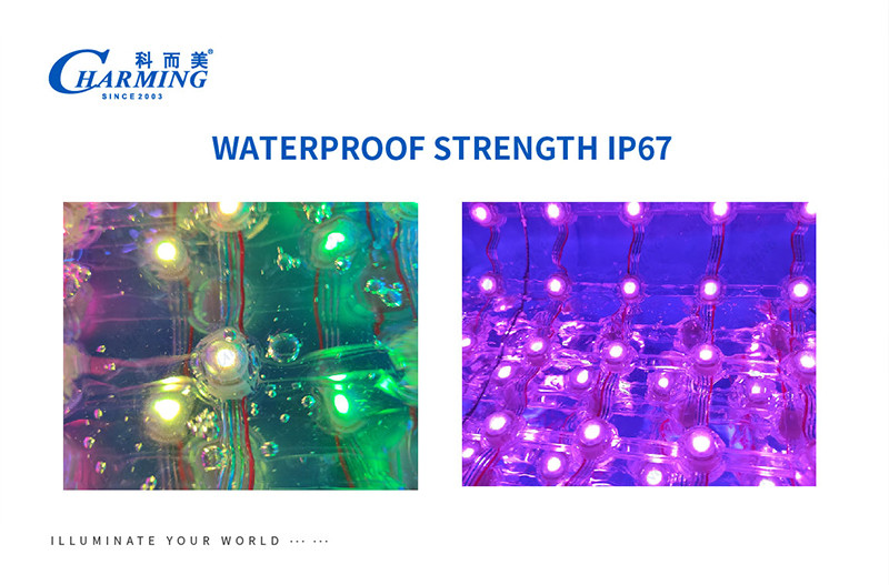 Durable Curtain LED Mesh Screen 5005×440×15MM Transparent DC12V