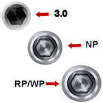 Nobel Active Impression Coping Closed Tray Conical Connection RP Ø 3.6 x 9mm/13mm (36540/36541)