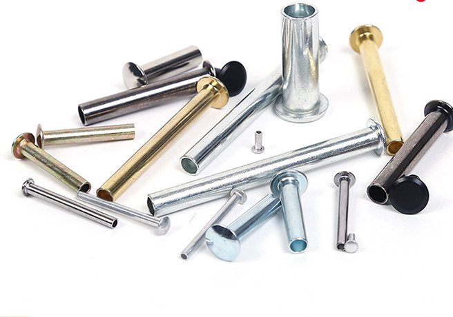 Steel Brass Flat Head Semi Tubular Rivet DIN Standard for Electrical Appliances