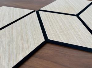 Quality Noiseproof Hexagon Acoustic Wall Panel PET Slat Acoustic Panels Customized wholesale