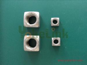 Quality 1 1/2'' carbon steel big size square nut wholesale