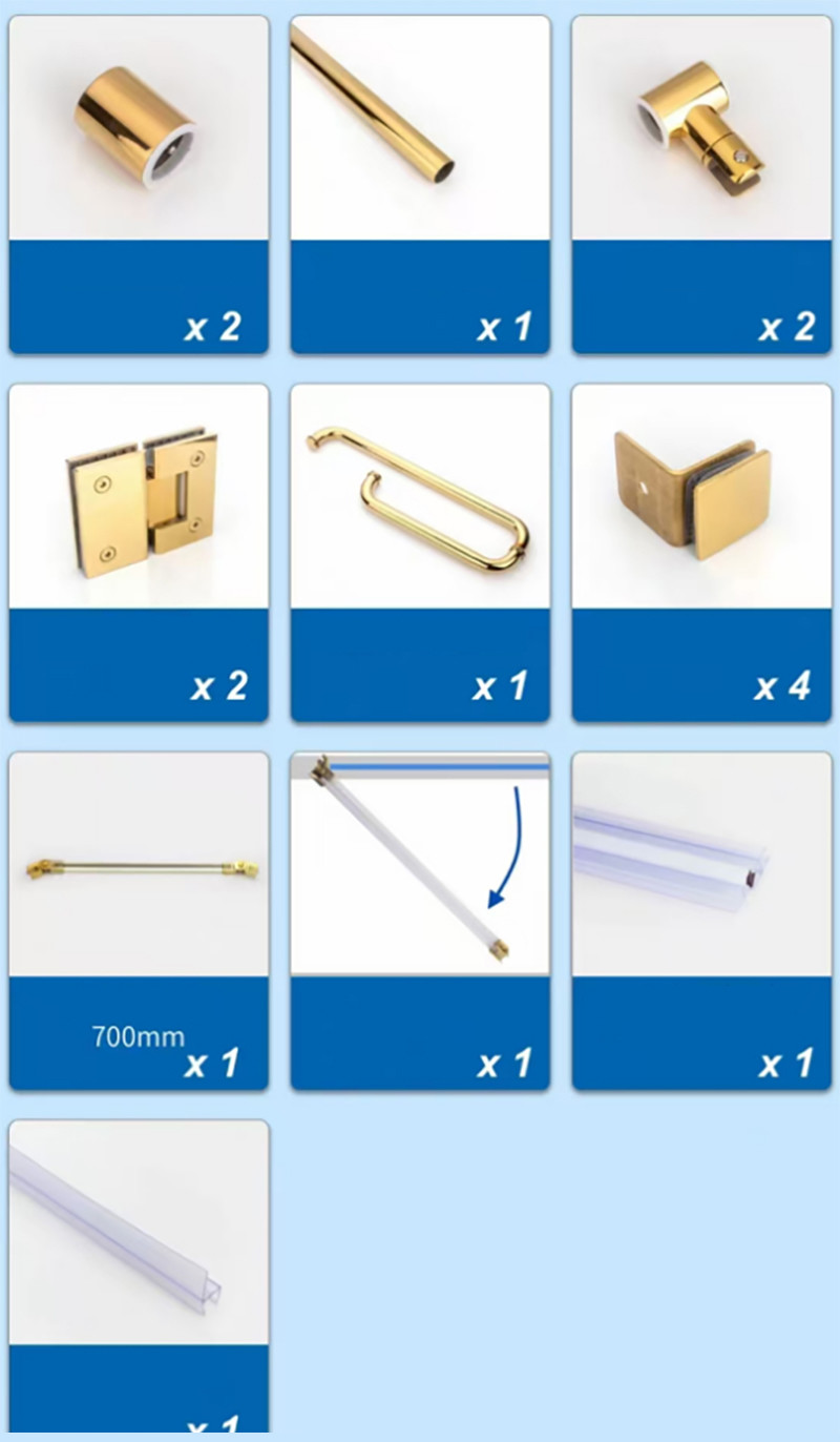 Anti Wear Satin Finished Glass Shower Hinge Corrosion Resistance Round Pipe Hinge