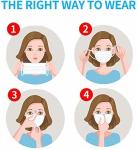 Breathable Disposable Surgical Masks Three Dimension Design Easy To Wear