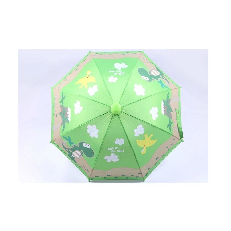 Windproof Pongee Kids Compact Umbrella 19''*8K With Anti Drip Plastic Cover