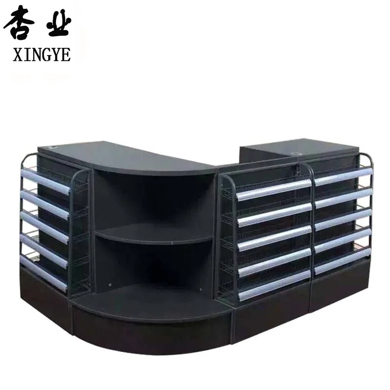 Retail Supermarket Checkout Counter Cashier Register Table Customoized