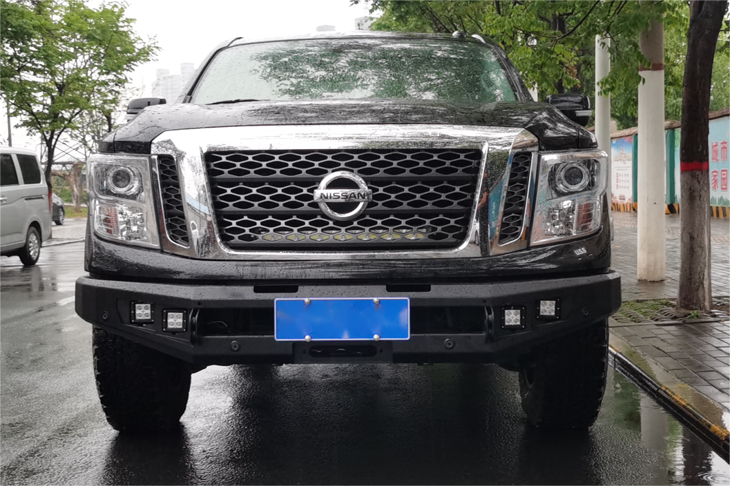 Car Front Bumper Protector 2015- Year 3.5-5mm Thickness Customized for Nissan Titan
