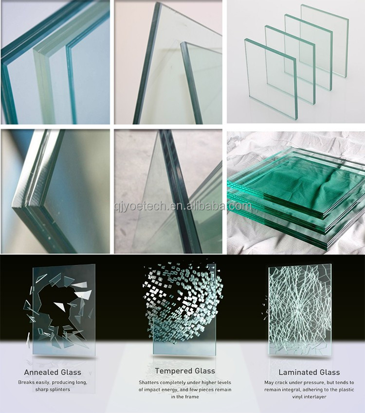 Tempered Laminated Safety Glass for Building Skylight Curtain Wall in Fine Polished Edge