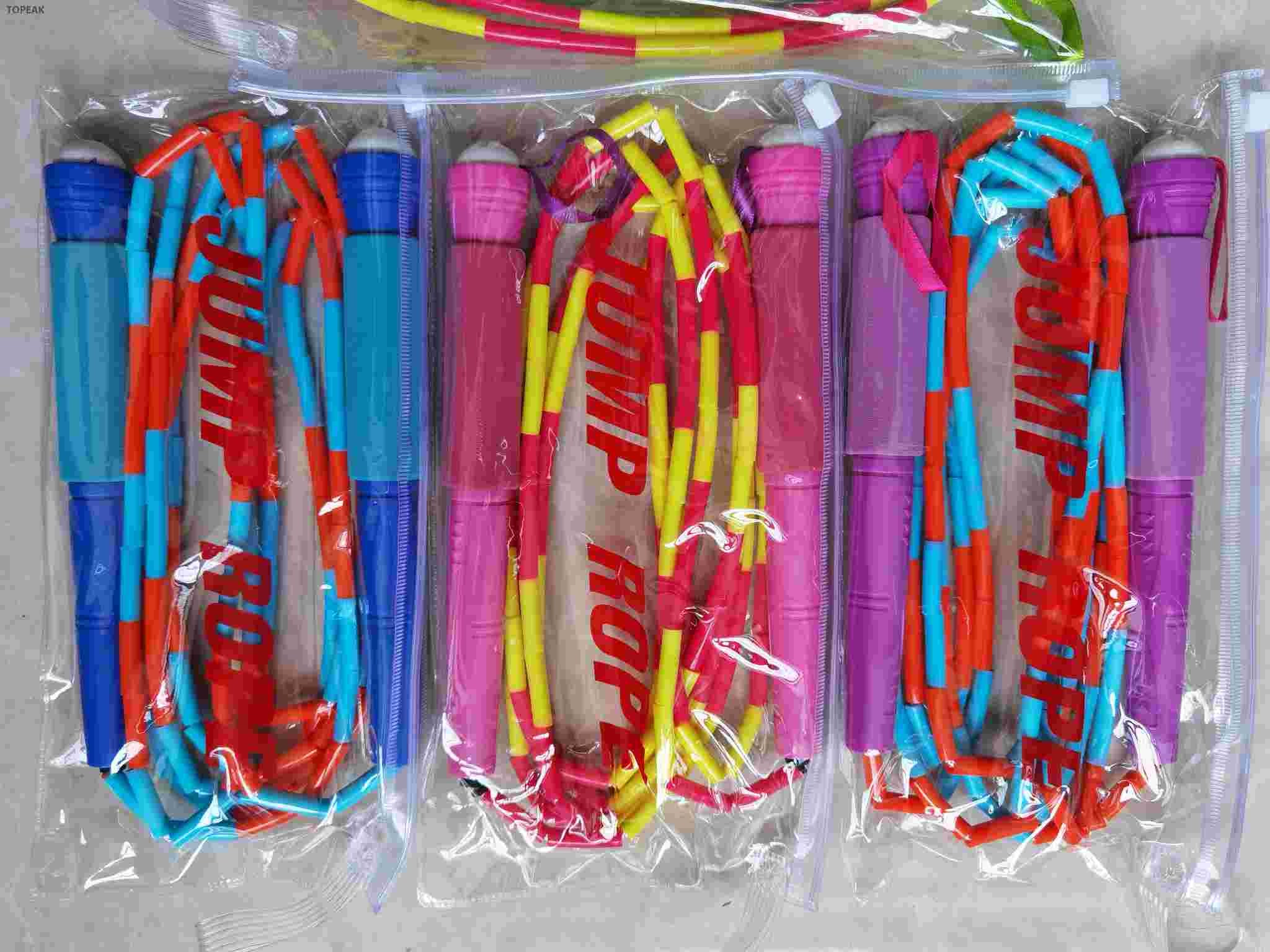 TPU Beaded Custom Jump Ropes For Tall Man 2.7M 180g Outdoor Exercises