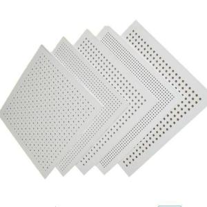 Quality 5/15q Square Waterproof Perforated Acoustic Sound Absorption Gypsum Board for Ceiling wholesale