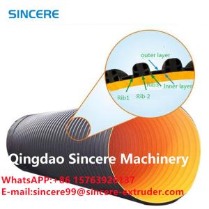 Quality OEM Plastic HDPE Pipe Extruder Spiral Winding Corrugated Pipe Extrusion Line wholesale