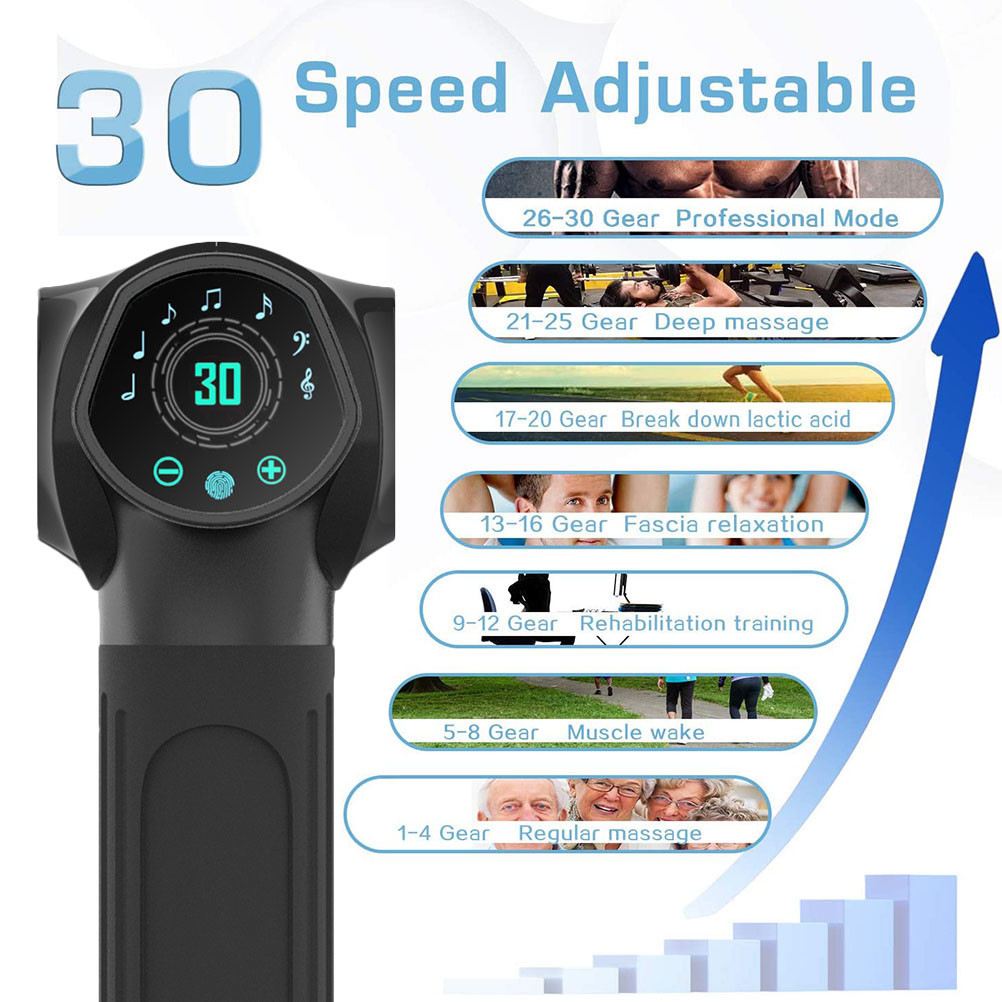 2500mAh Brushless Cordless Handheld Muscle Massager High Torque Muscle Recovery