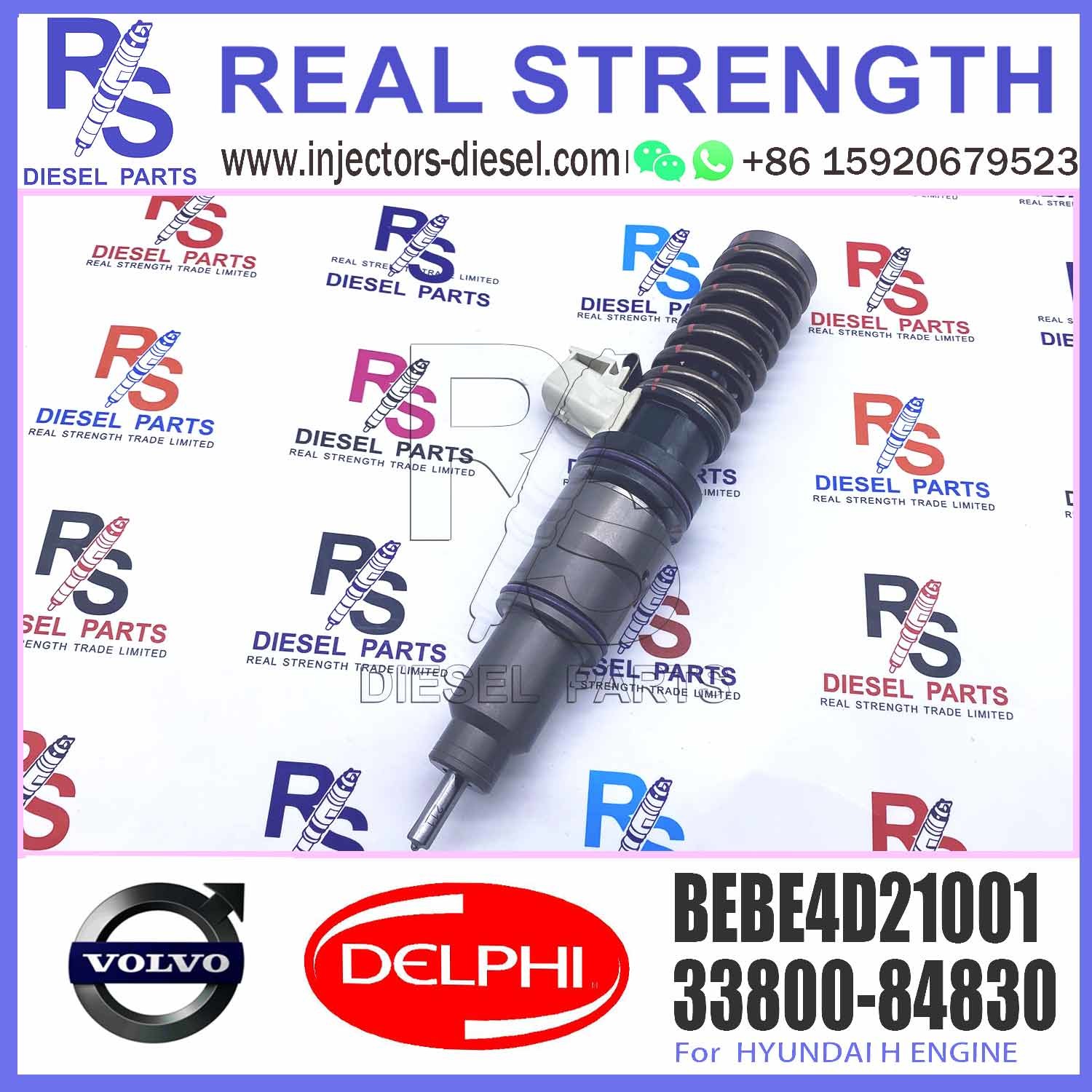 New Diesel Fuel Injector 33800-84830 for V-O-L-V HYUNDAI 3380084830 BEBE4D21001 33800-84830 E3-E3.18