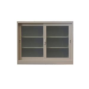 Quality Metal Sliding Glass Door File Cabinet KD Structure Lockable wholesale