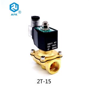 China Brass Electric Natural Gas Solenoid Valve 1/2 inch 220V on sale