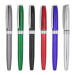Metal Roller Ball Pen 1.0mm Bullet Tip Classic Ballpoint Pens Gel Ink Signature