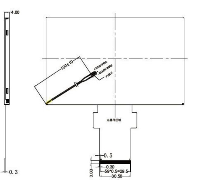 FHD Landscape IPS TFT LCD Display 5.7 Inch 60 Pin With LVDS Interface