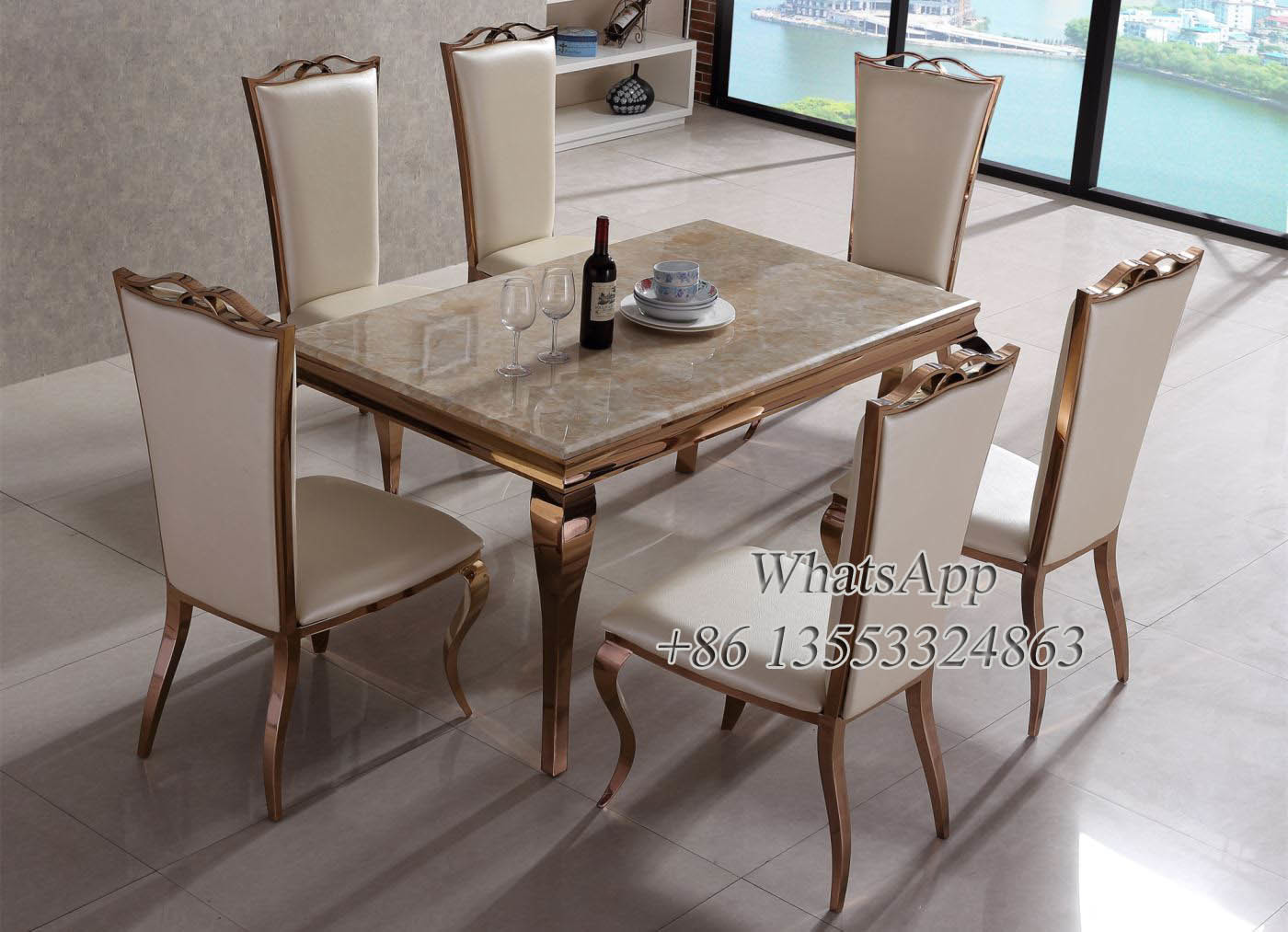 Leather Stainless Steel Dining Chair For Sale in Chiness Manufacturer (YS-1-1)