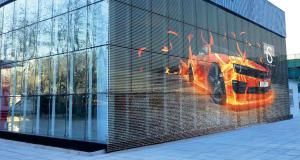 Quality Indoor Advertising Display Transparent LED Screens P3 1200 Nits 1920hz For Shop wholesale