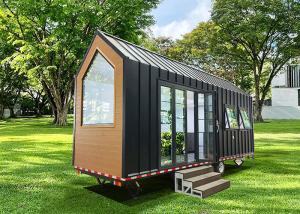 Quality Modern Glamping Trailer Houses Tiny House Mobile Home Ready To Ship With Wheels wholesale