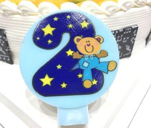 Quality Cute Round Shape Number Printable Birthday Candles For Cake Decorating No Smoking wholesale