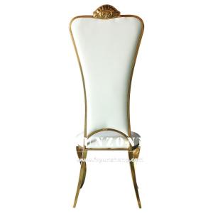 Quality High Back Golden Bride And Groom Chair Elegant Wedding Banquet Chair wholesale