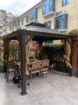 Gazebo With Galvanized Steel Roof And Aluminum Frame Outdoor Hardtop Gazebo