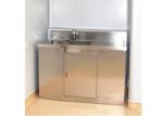 Durable Hospital Wash Tank , Single Bowl Free Standing Washbasin Cabinet