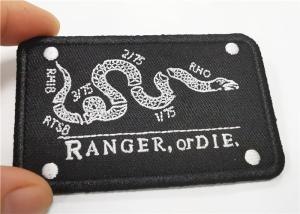 Quality Clear Colorful Iron On Embroidered Patches Smooth Merrow Border wholesale