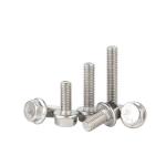 Stainless Steel DIN6921 Serrated Flange Bolts with Plain Finish and 100%