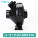 Flexible 300 Cfm 4 Inch 100mm Inline Bathroom Exhaust Ducted Fan Motor