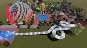 Quality Customizable Floating Big Water Slide 2 Person Water Slide Multiplayer For Park wholesale