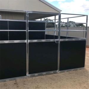 Quality Hinged Door Model Horse Stable Equipment With Roofing 10 MM Thickness HDPE wholesale
