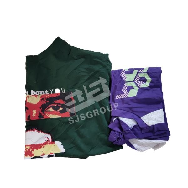 Hot sale Industrial Cleaning Mixed Rags Wiping Machine Cotton Dark Color T-Shirt